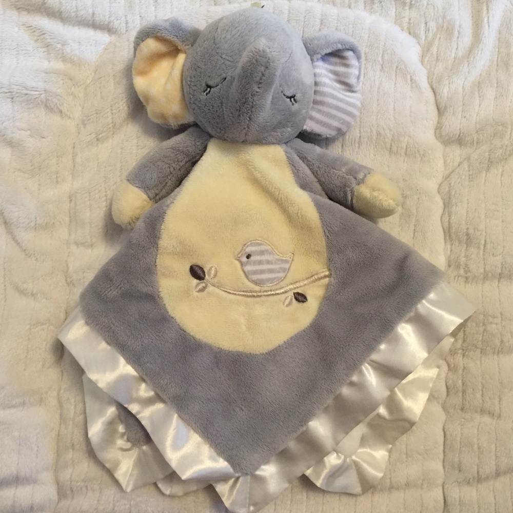 Douglas Baby Elephant Grey Baby Plush Security Blanket Lovey